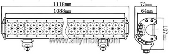 324W LED Light Bar 2033